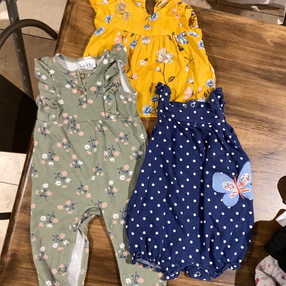 Pants romper, shorts romper, shirt